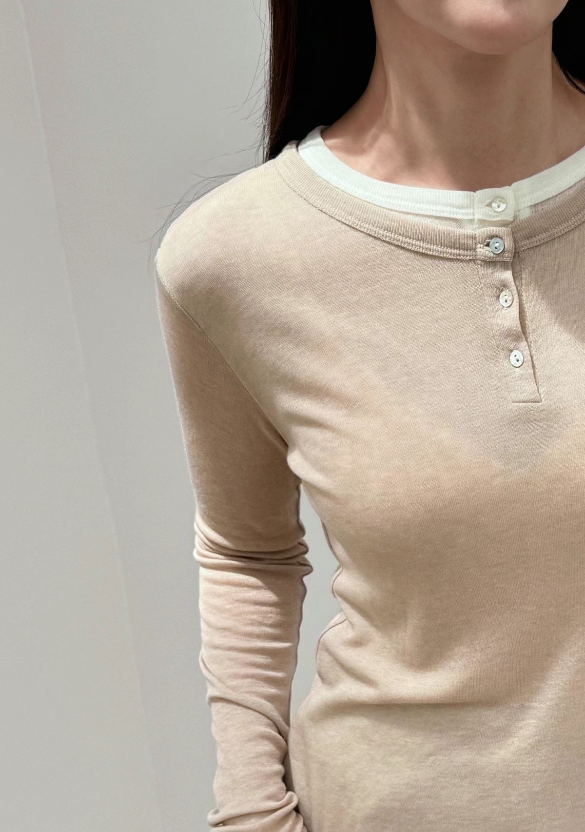 LAYERED BUTTON TOP **PRE-ORDER