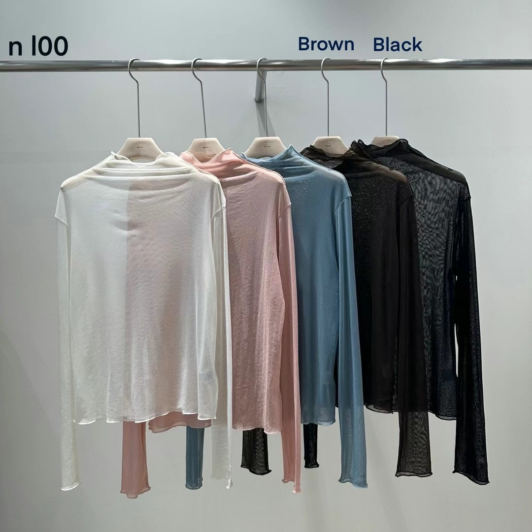 MESH LONG SLEEVES SHIRT **PRE-ORDER