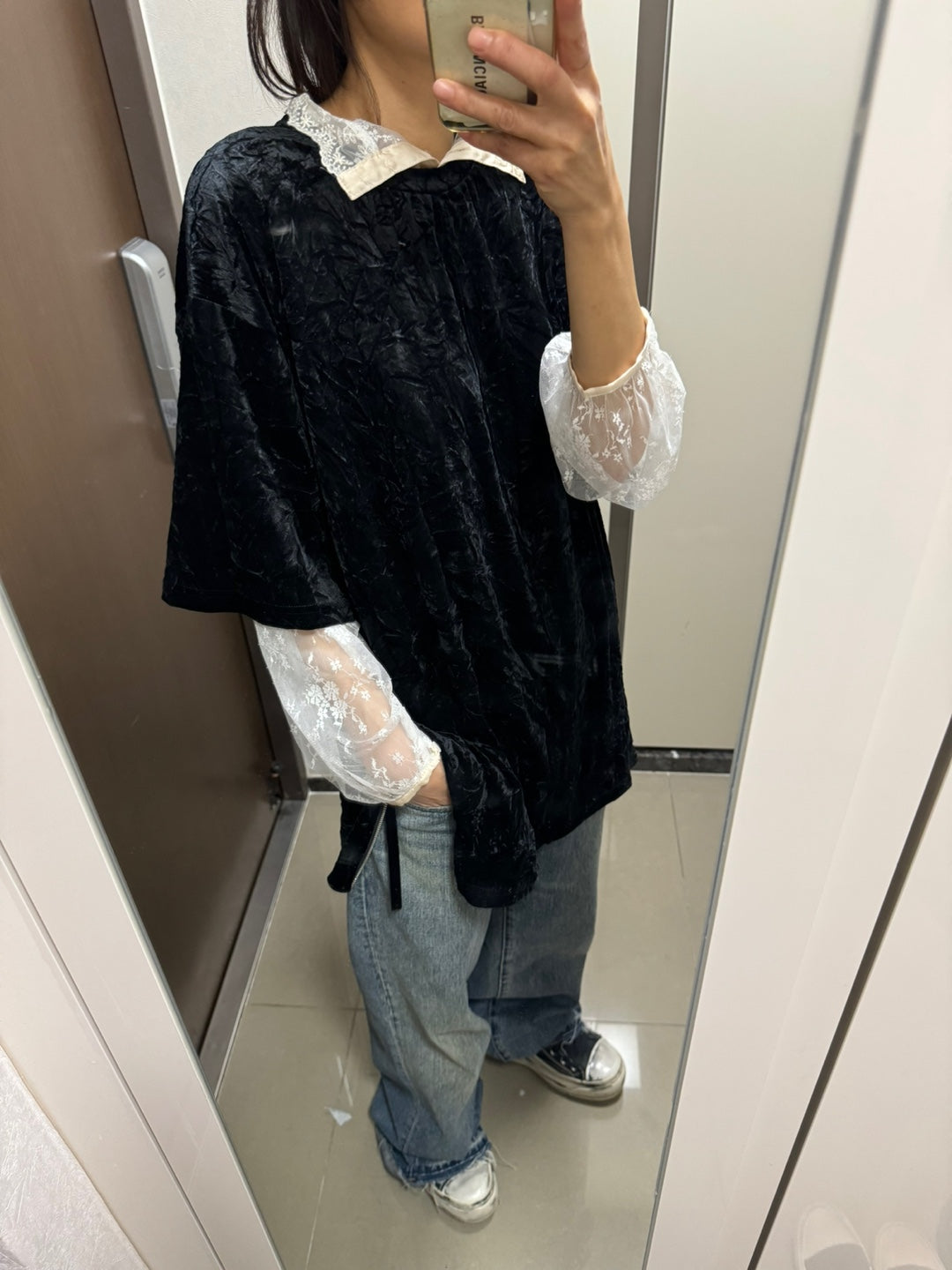 REVERSIBLE LACE SHIRT **PRE-ORDER