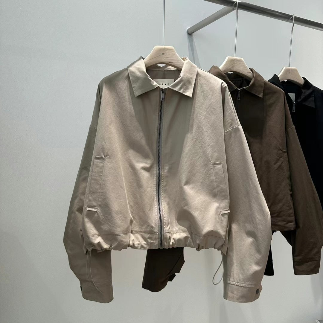 ZIPPER BOMBER JACKET ** PRE-ORDER