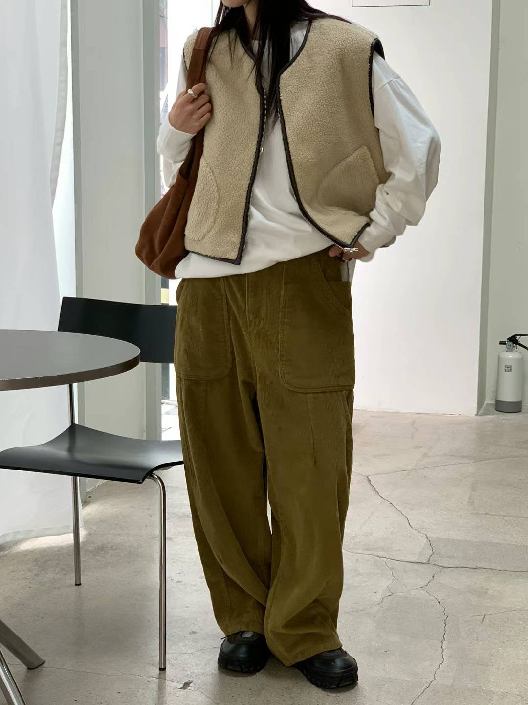 FLEECE VEST COAT