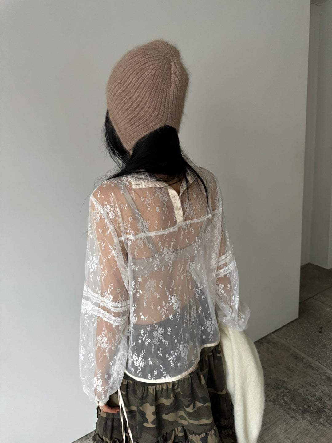 REVERSIBLE LACE SHIRT **PRE-ORDER