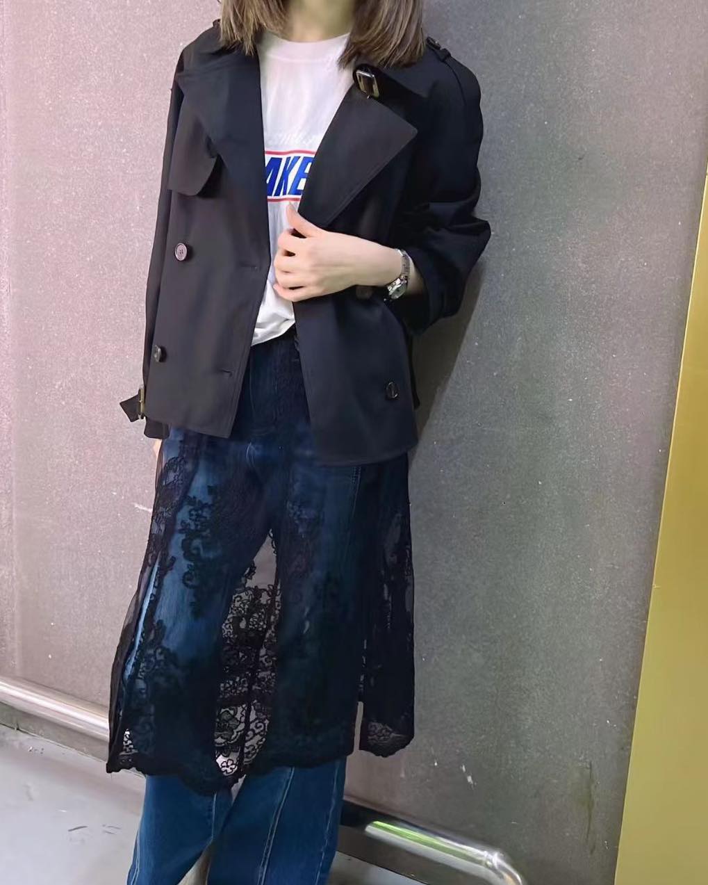 超特價 _ 短身乾濕褸 <黑色>