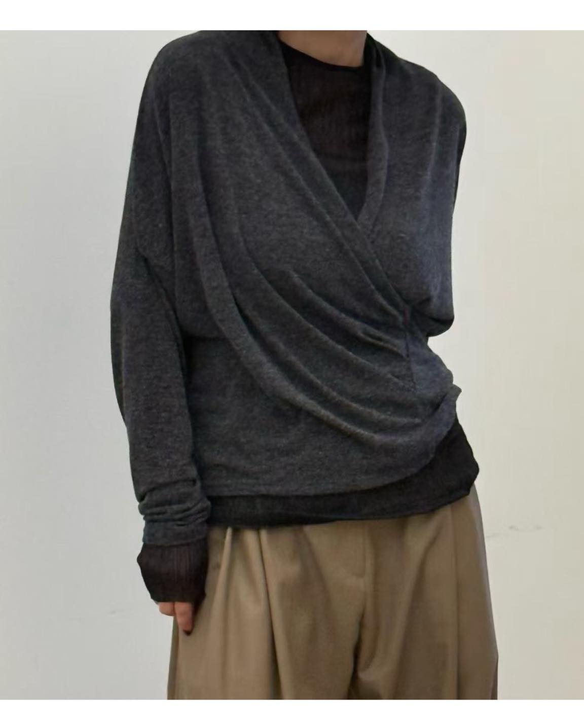 Long Sleeve V Top