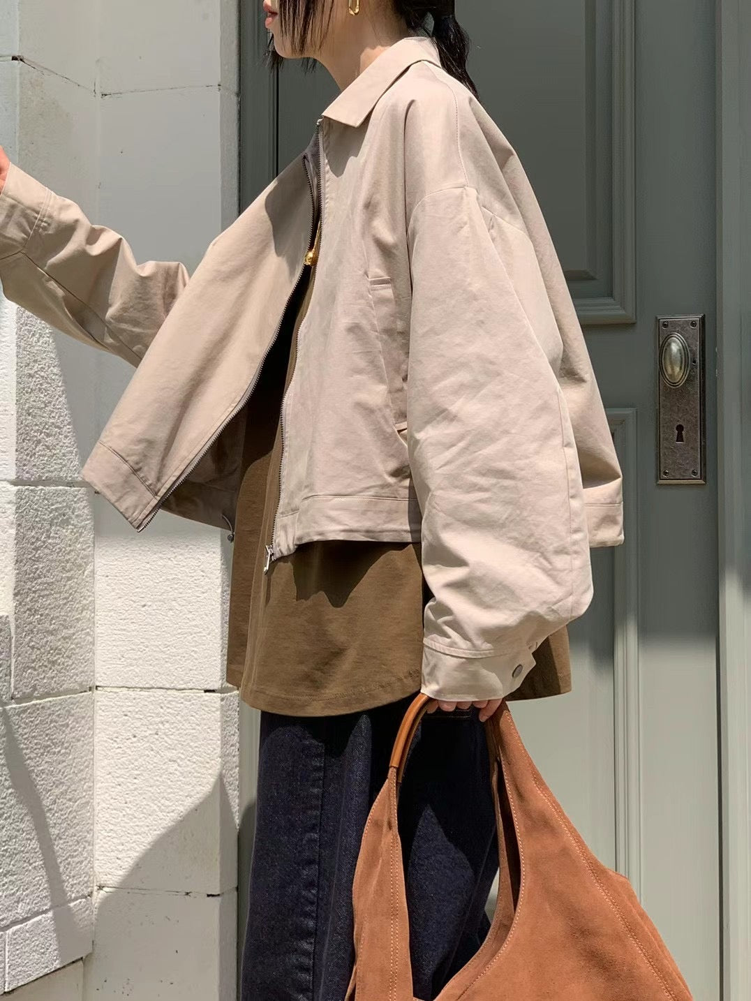 ZIPPER BOMBER JACKET ** PRE-ORDER