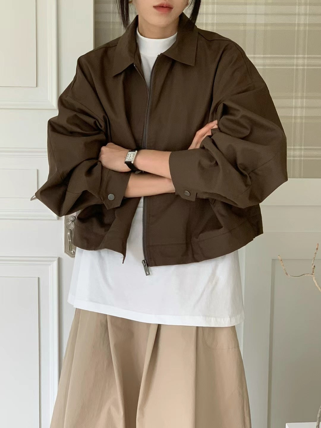 ZIPPER BOMBER JACKET ** PRE-ORDER