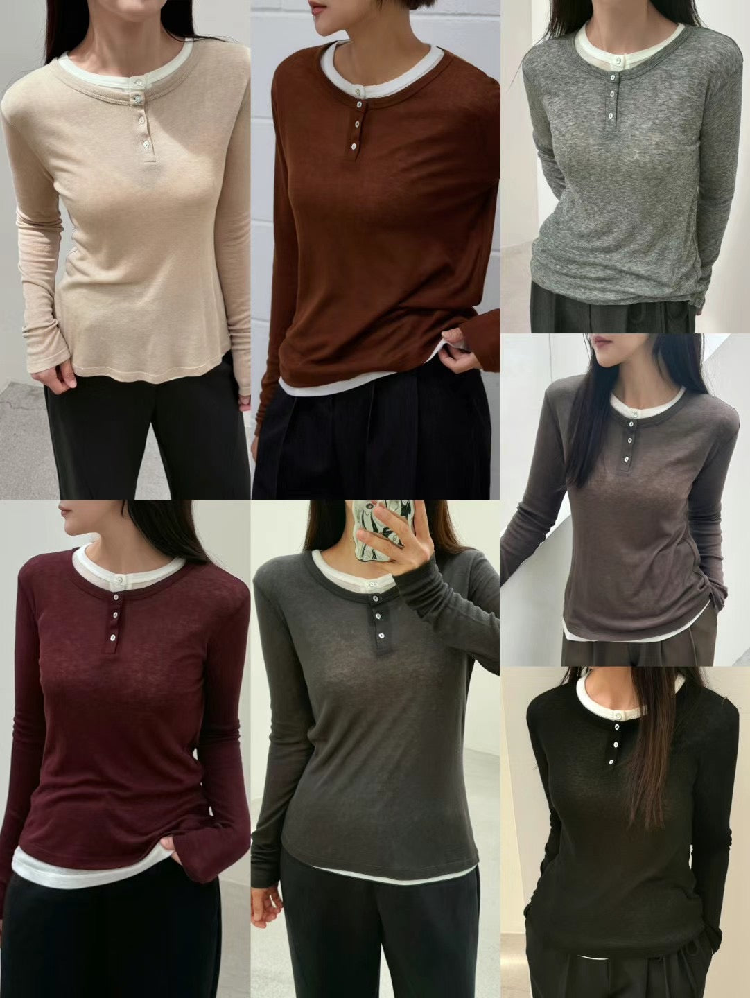 LAYERED BUTTON TOP **PRE-ORDER