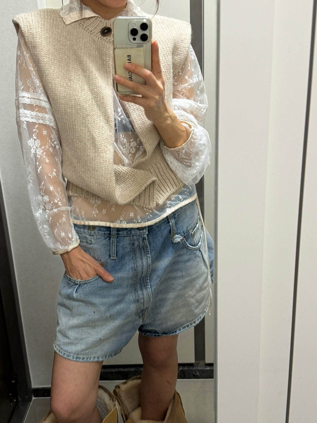 REVERSIBLE LACE SHIRT **PRE-ORDER