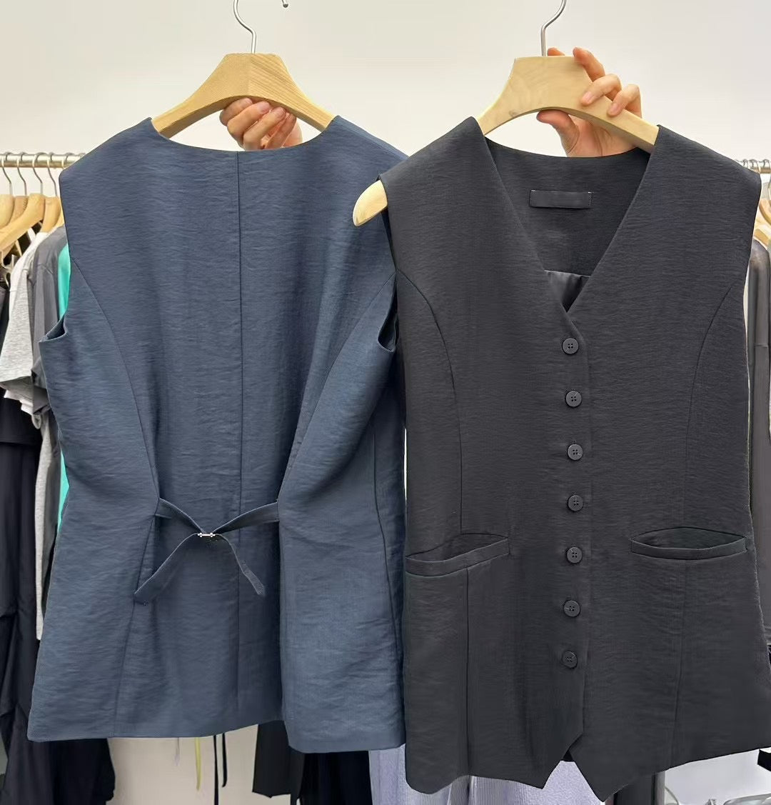 Cotton Linen Waistcoat