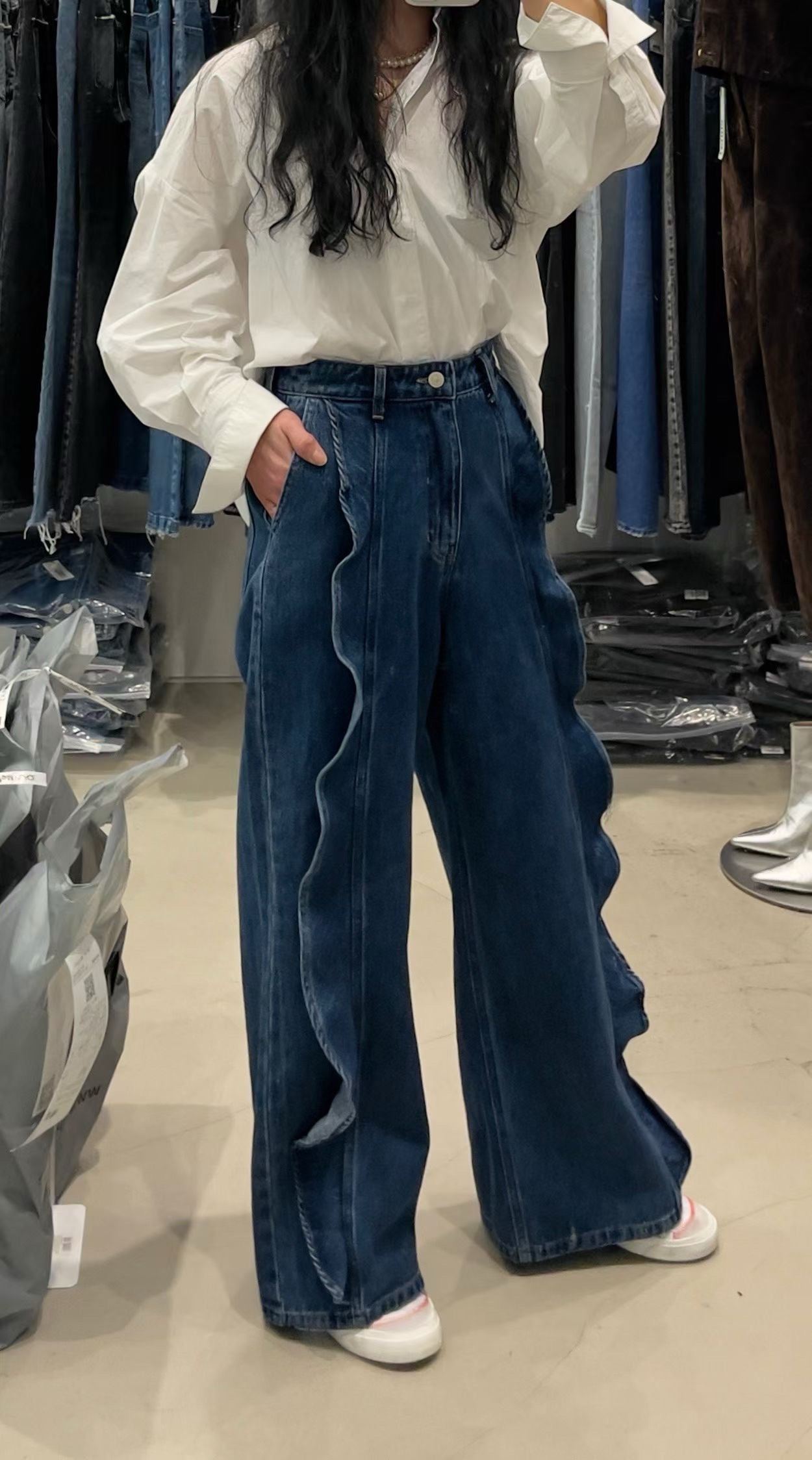 SS26 Ruffle Jeans
