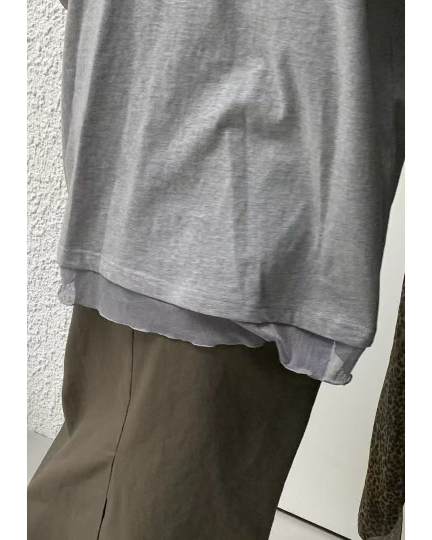 拼紗紗袖假兩件