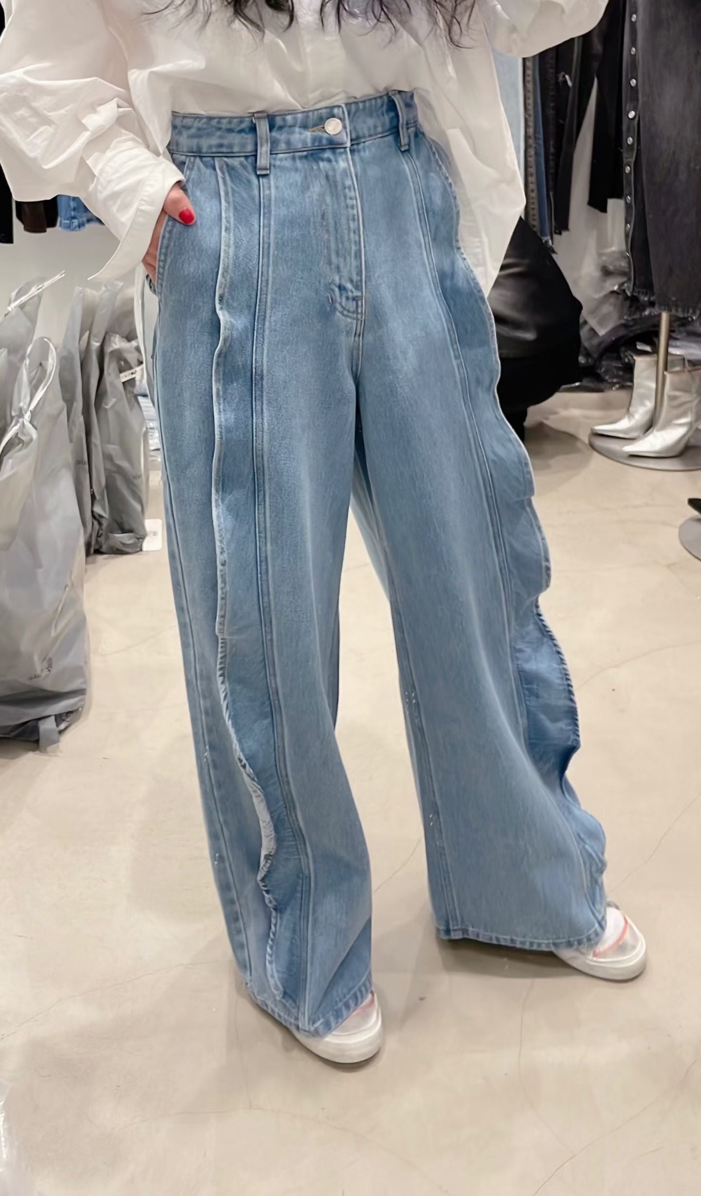 SS26 Ruffle Jeans