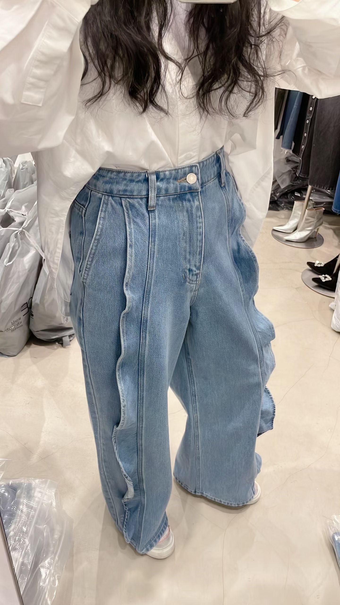 SS26 Ruffle Jeans
