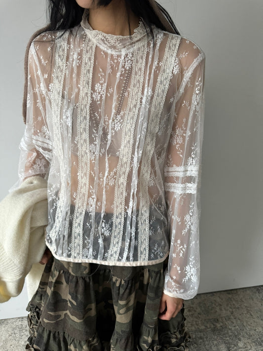 REVERSIBLE LACE SHIRT **PRE-ORDER